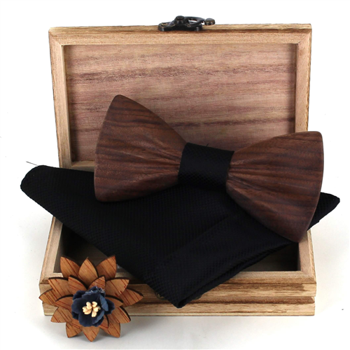 Set Pajarita de Madera