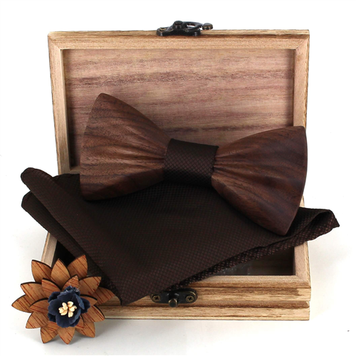 Set Pajarita de Madera