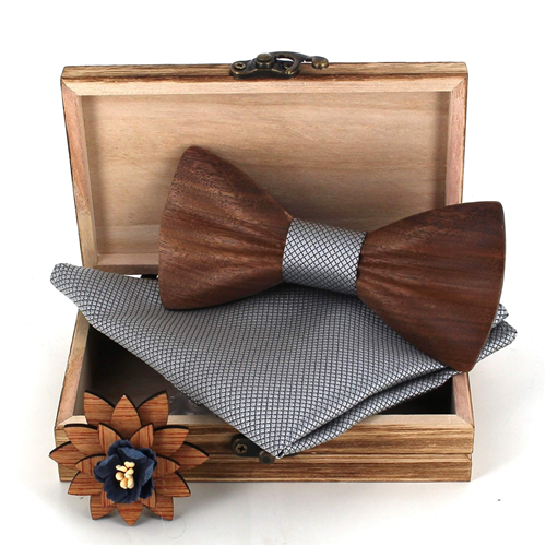 Set Pajarita de Madera