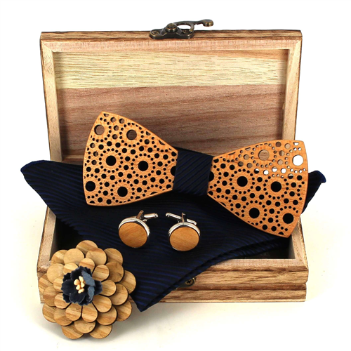 Set Pajarita de Madera