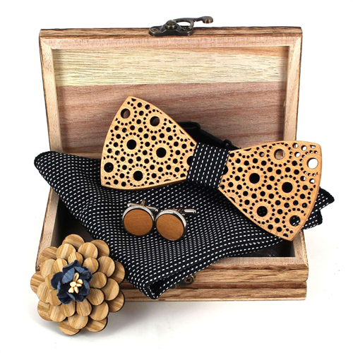 Set Pajarita de Madera