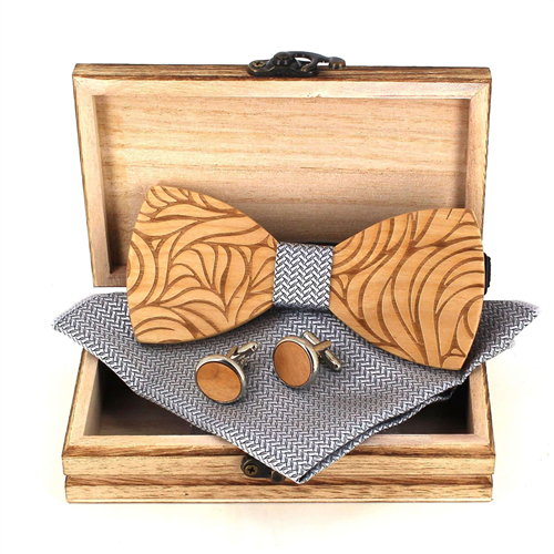 Set Pajarita de Madera