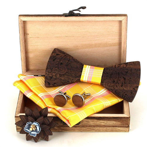 Set Pajarita de Madera