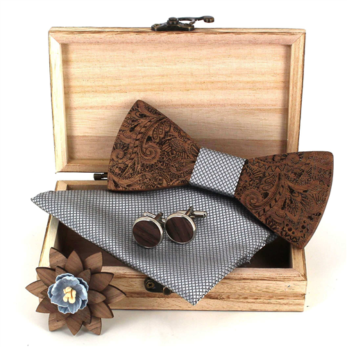 Set Pajarita de Madera