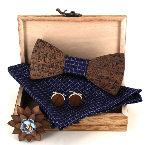 Set Pajarita de Madera