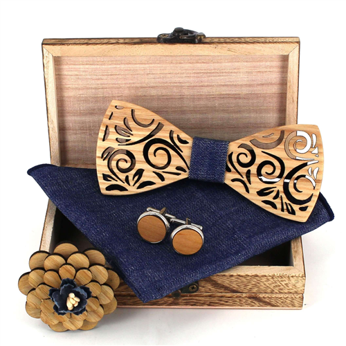 Set Pajarita de Madera