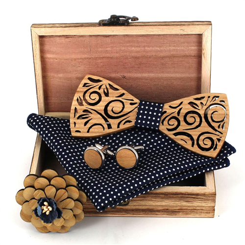 Set Pajarita de Madera