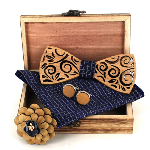 Set Pajarita de Madera