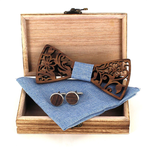 Set Pajarita de Madera