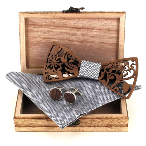 Set Pajarita de Madera