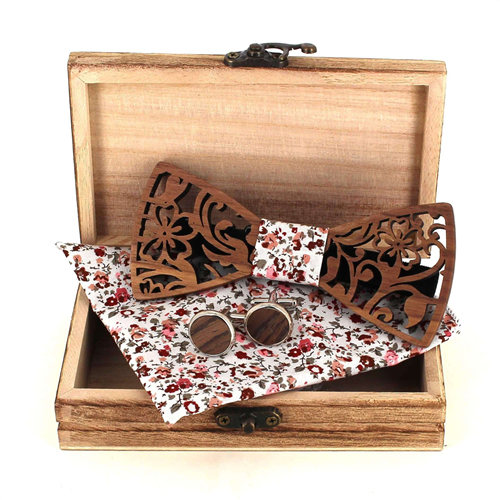 Set Pajarita de Madera