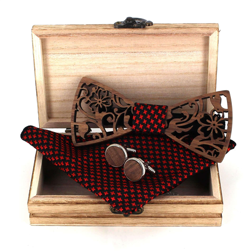 Set Pajarita de Madera