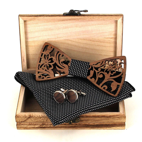 Set Pajarita de Madera