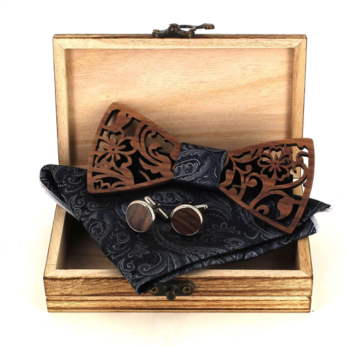 Set Pajarita de Madera