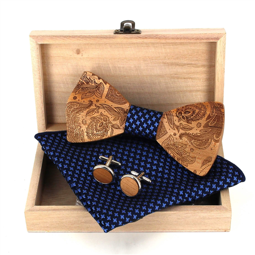 Set Pajarita de Madera