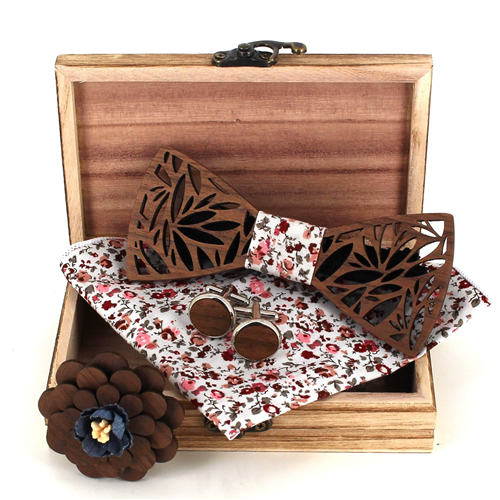 Set Pajarita de Madera