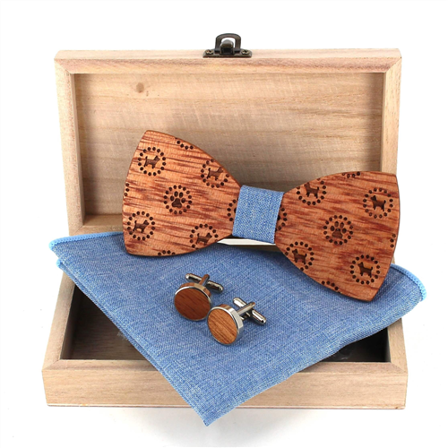 Set Pajarita de Madera