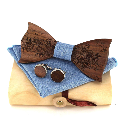 Set Pajarita de Madera