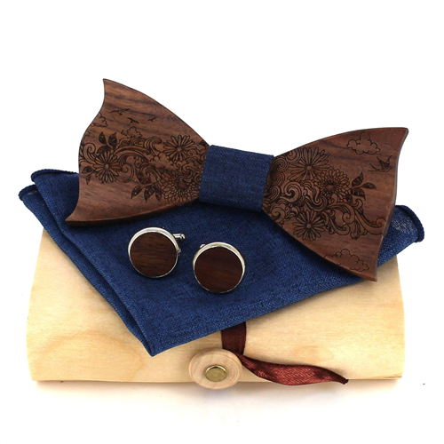 Set Pajarita de Madera