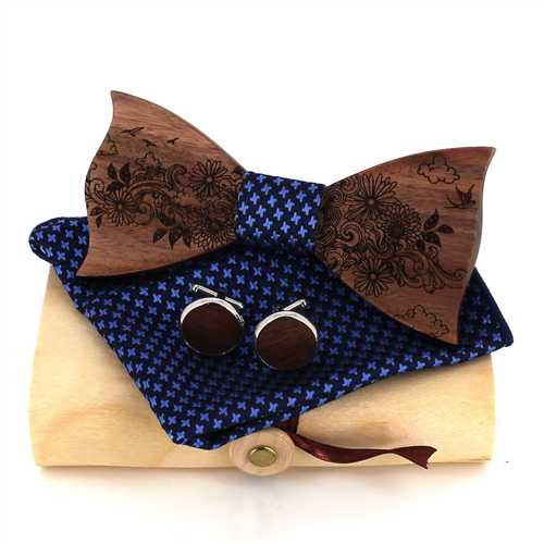 Set Pajarita de Madera