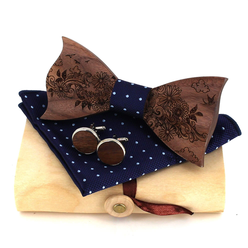 Set Pajarita de Madera
