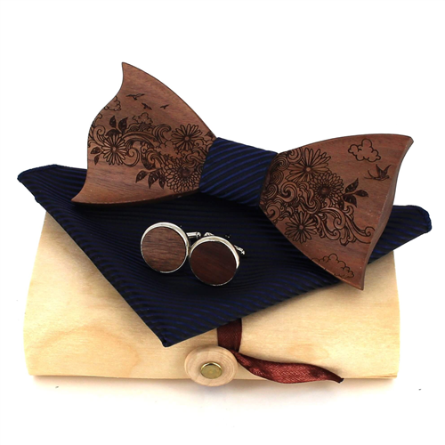 Set Pajarita de Madera