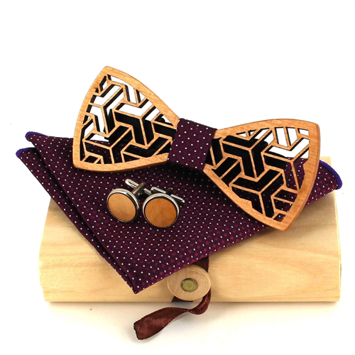 Set Pajarita de Madera