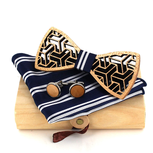 Set Pajarita de Madera