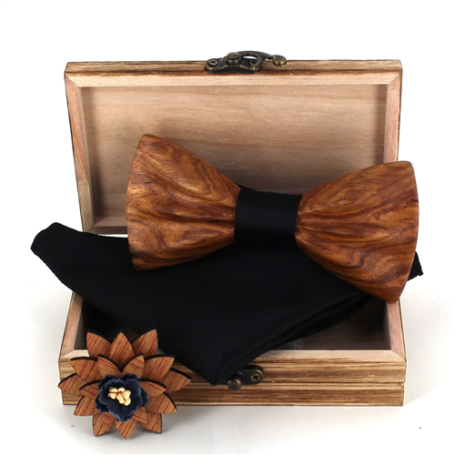 Set Pajarita de Madera