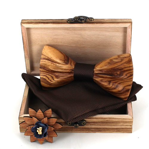 Set Pajarita de Madera