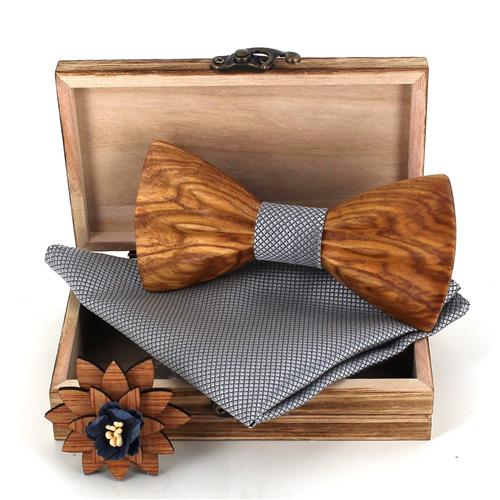 Set Pajarita de Madera