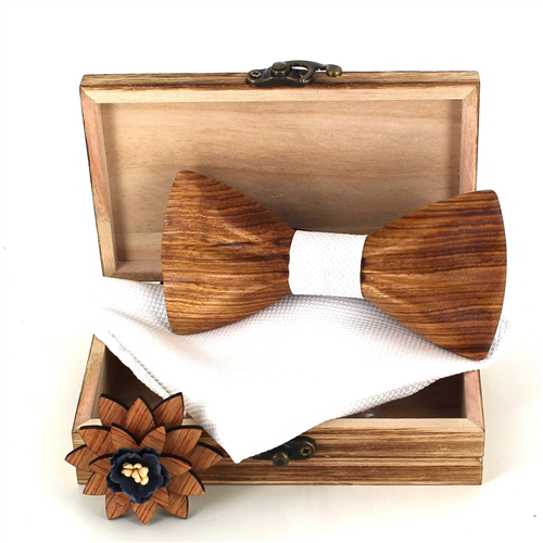 Set Pajarita de Madera