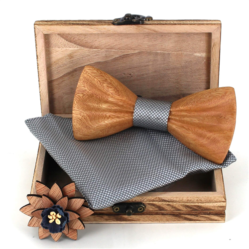 Set Pajarita de Madera