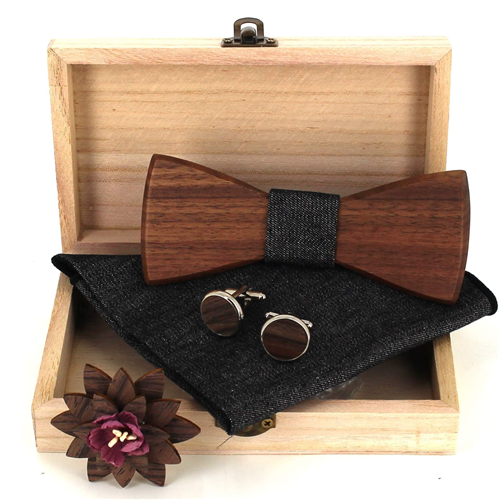 Set Pajarita de Madera