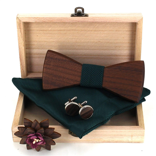 Set Pajarita de Madera