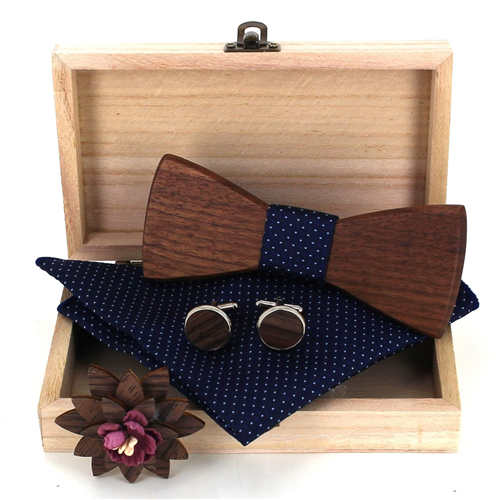 Set Pajarita de Madera