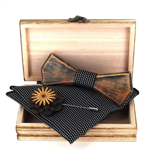 Set Pajarita de Madera