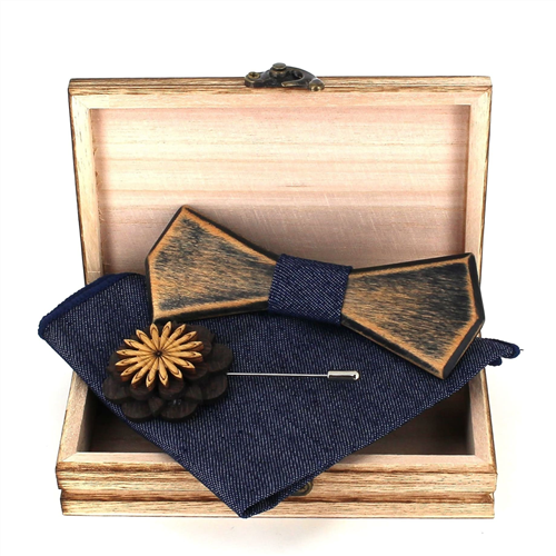 Set Pajarita de Madera