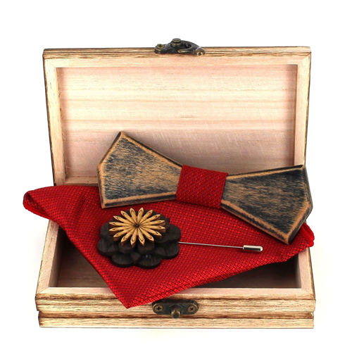Set Pajarita de Madera