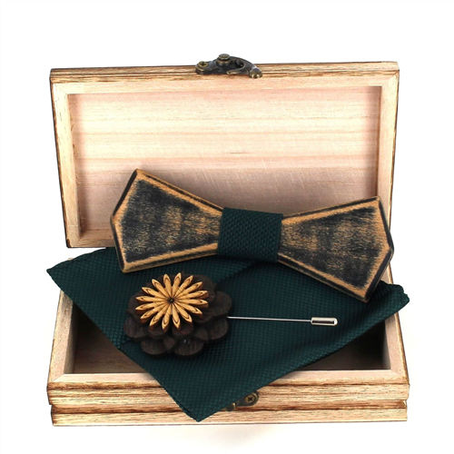 Set Pajarita de Madera