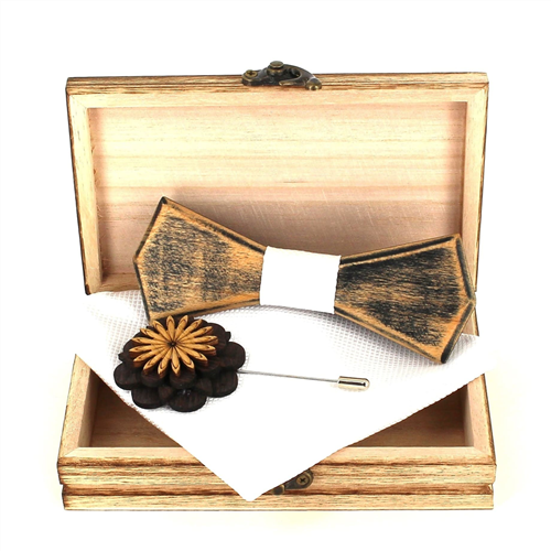 Set Pajarita de Madera
