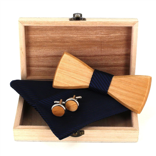 Set Pajarita de Madera