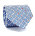 Corbata Cuadros Azul Celeste