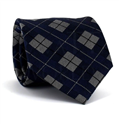 Corbata Cuadros Azul Marino