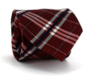 Corbata Cuadros Escoceses Roja