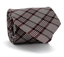 Corbata Cuadros Príncipe Gales Granate