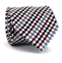 Corbata Cuadros Vichy Granate