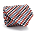 Corbata Cuadros Vichy Naranja