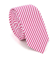Corbata de Rayas Blancas y Fucsias