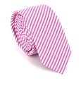 Corbata de Rayas Blancas y Rosas